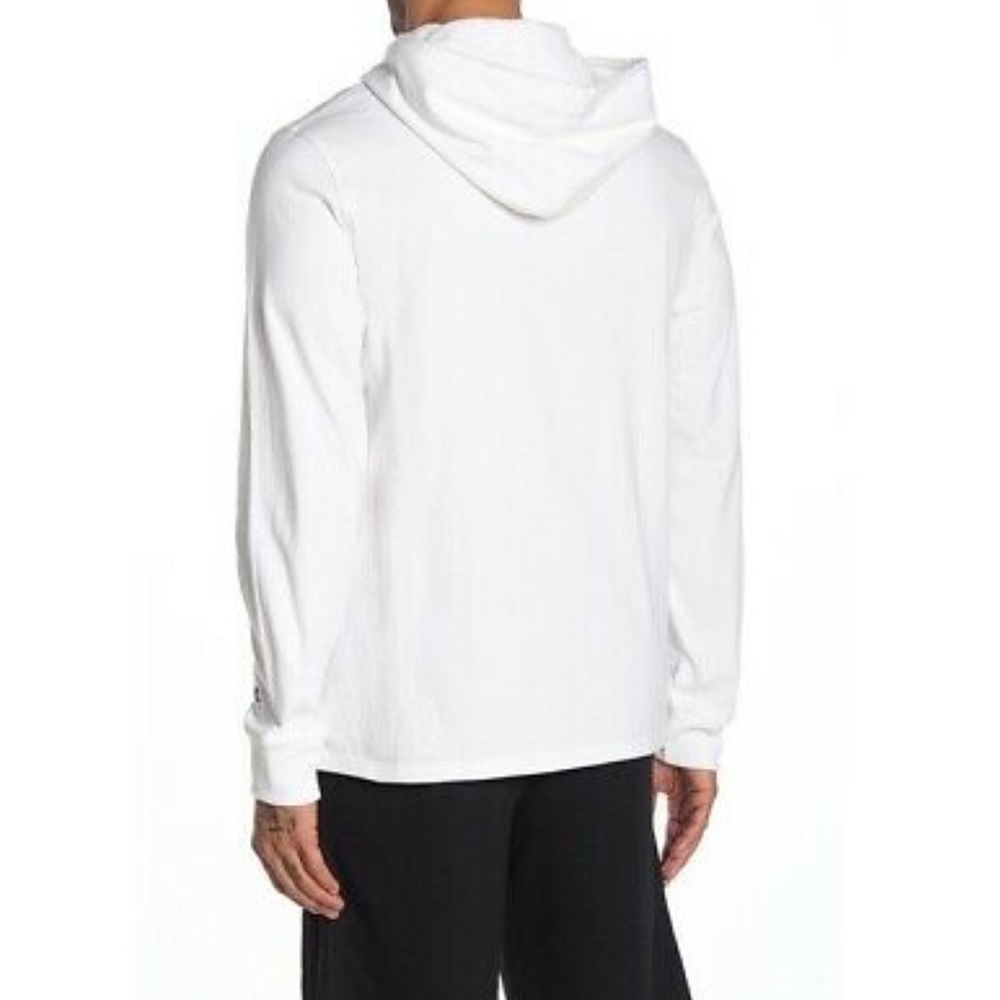 Champion Heavyweight Jersey Hoodie Men's White - Picture 5 of 5